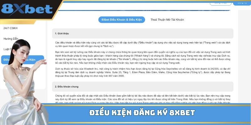 Đăng ký 8xbet thành công khi hội viên đọc kỹ điều khoản